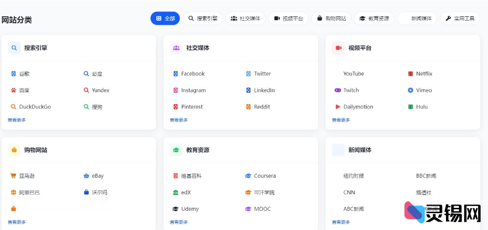 图片[2]-多语种网页导航模板：一键访问全球热门网站-灵锡网