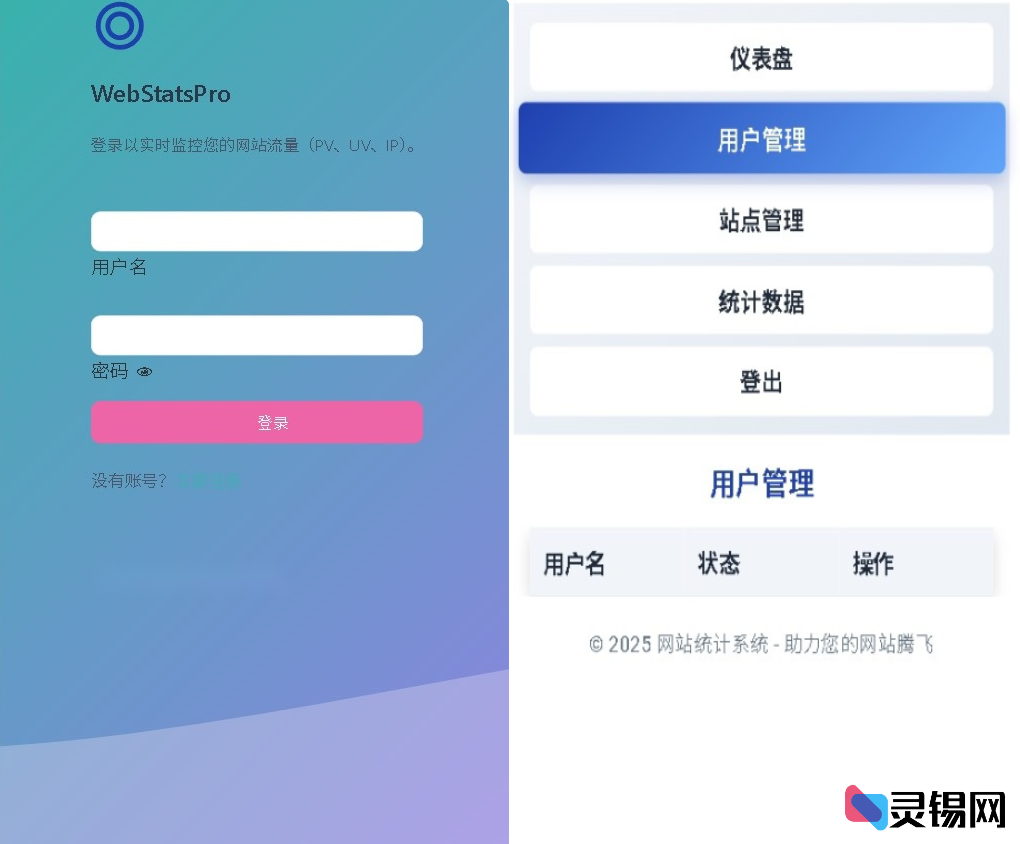 WebStatsPro网站统计源码功能详解-灵锡网