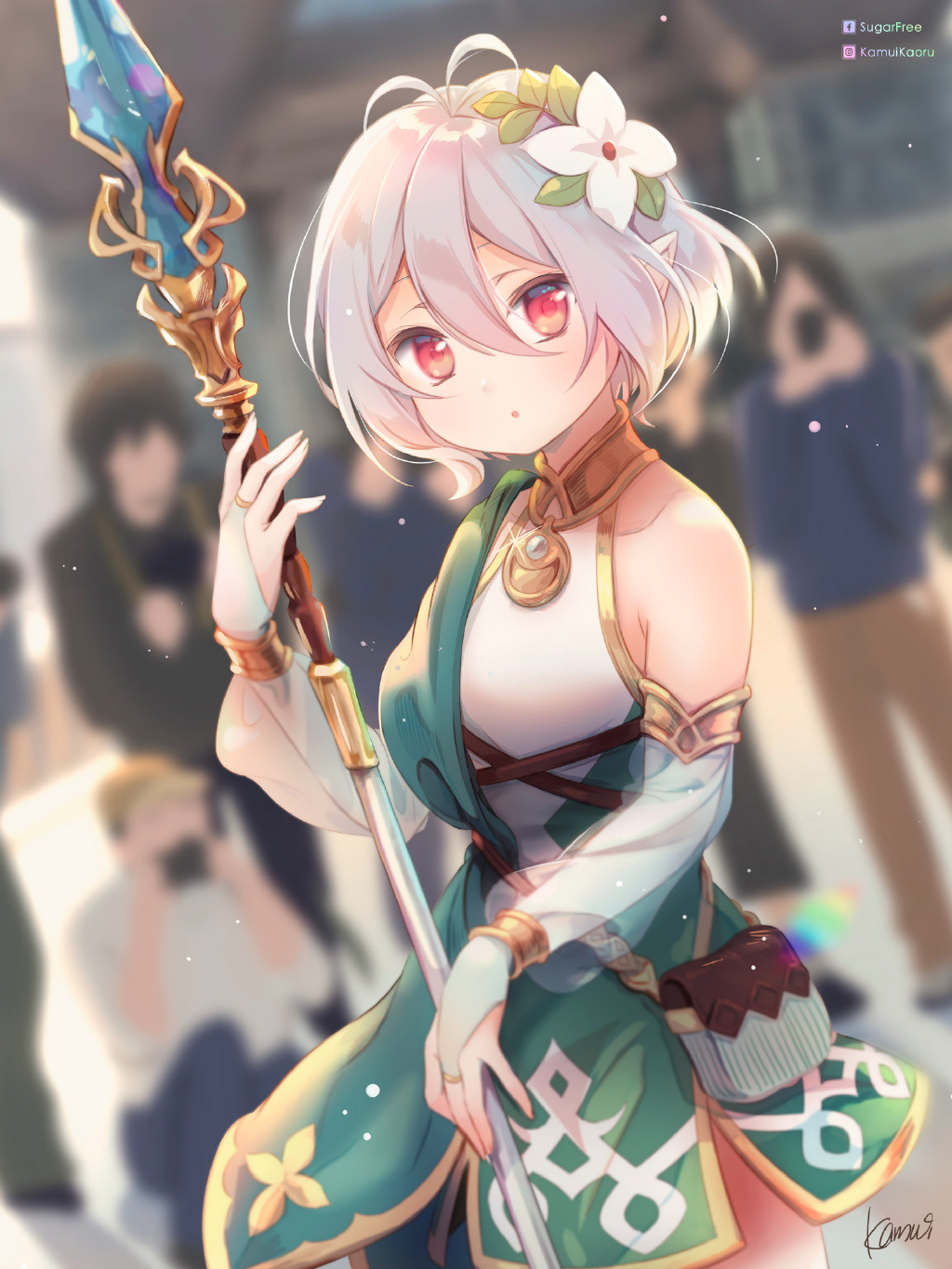 图片[1]-【P站精选】白发红瞳小萝莉！2023可可萝壁纸特辑21P-灵锡网