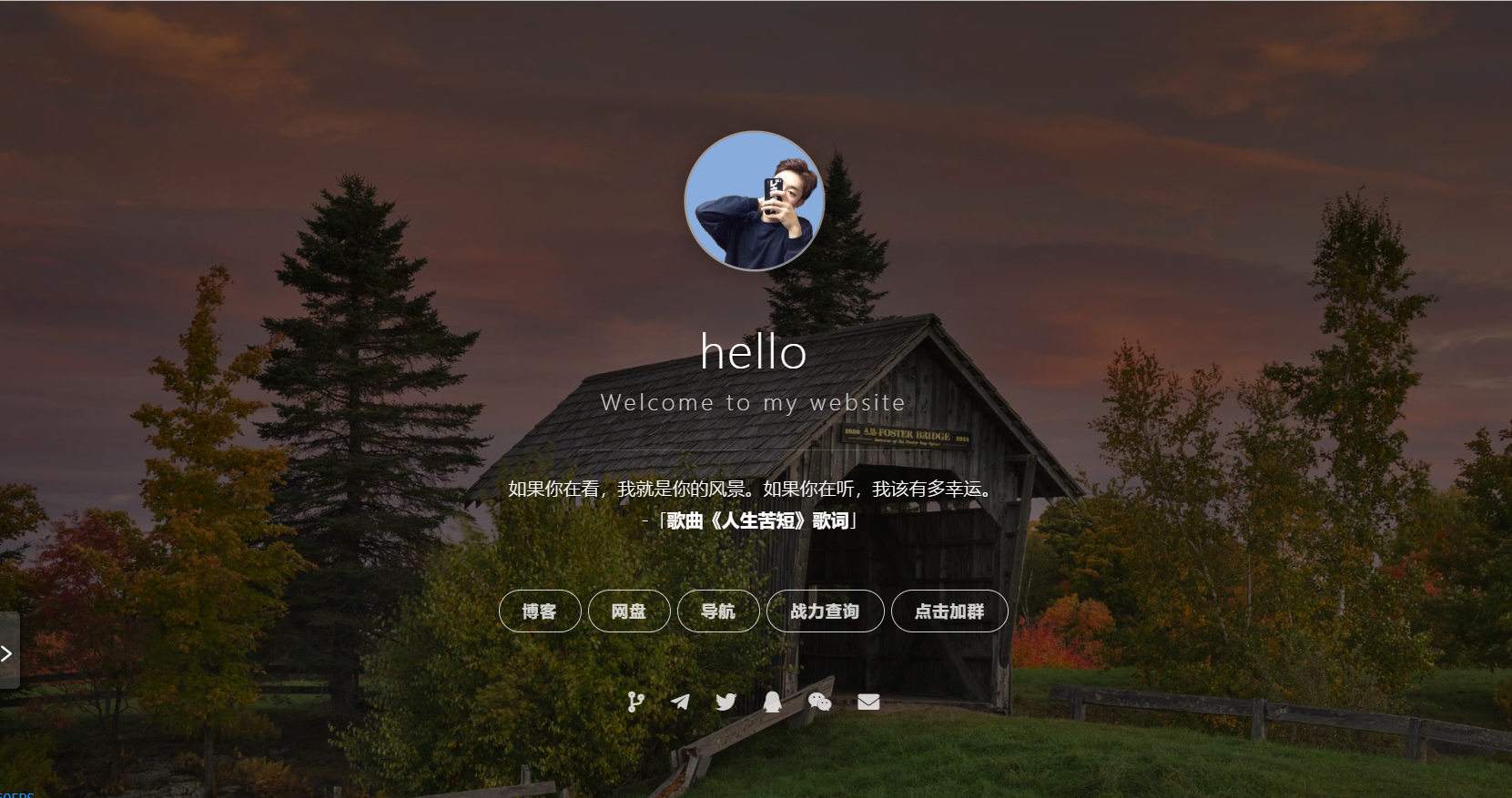 图片[1]-实用好看的个人主页官方源码-灵锡网