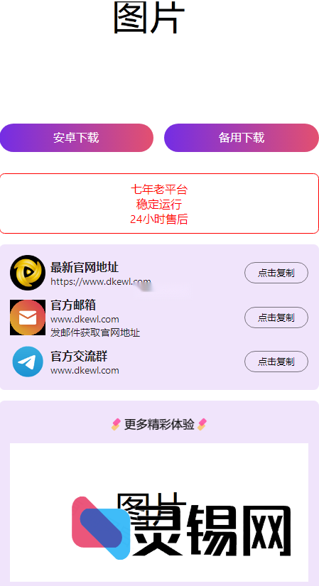 抢先上线即霸屏：2024现象级软件宣传单页源码-灵锡网
