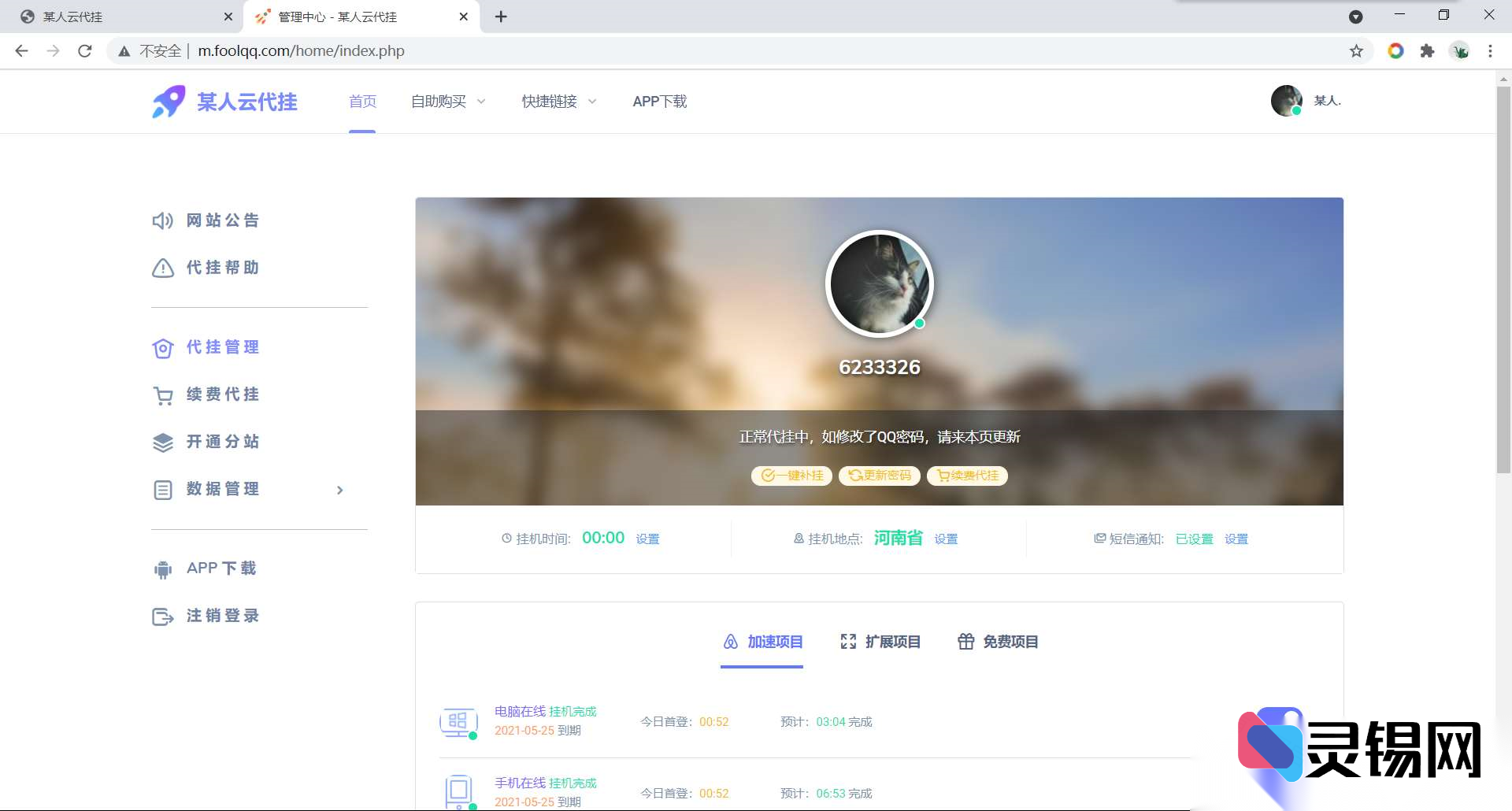 1.3代挂引擎全站源码：零授权直接部署-灵锡网