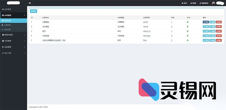 ThinkPHP6驱动的一站式后台权限管理解决方案源码包-灵锡网