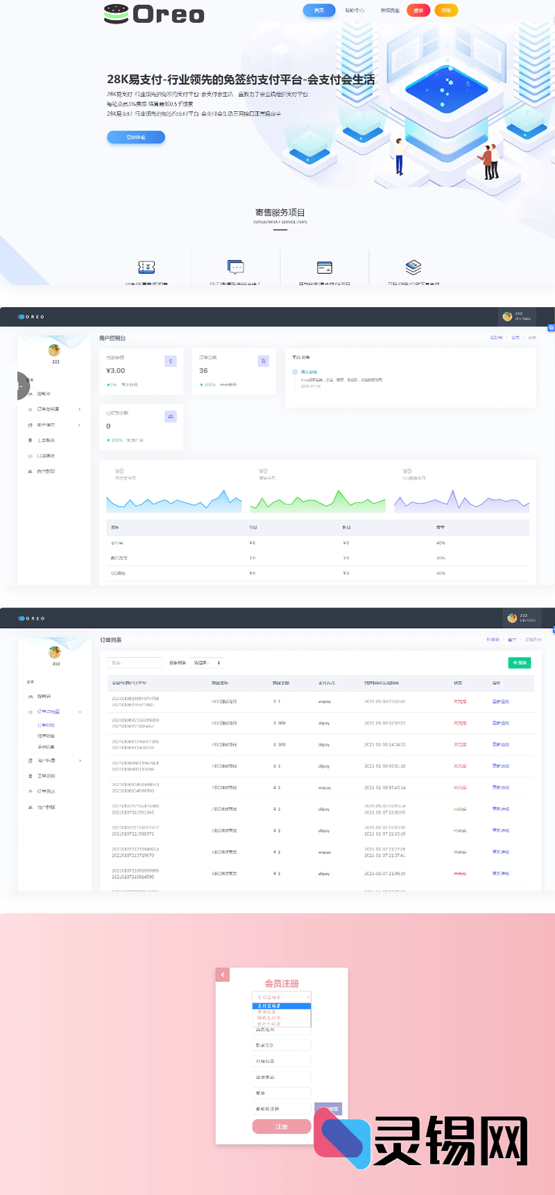 【28K完整源码】易支付第四方聚合通道｜支付系统一键部署包-灵锡网