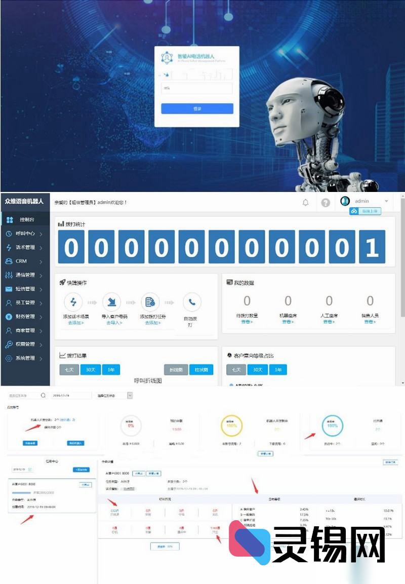 价值四千八的电销外呼机器人运营版源码：一键部署教程随包奉送-灵锡网