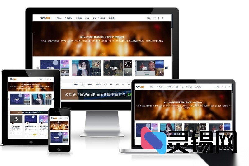 RipRo日主题V8.9免授权畅享包：8.9版虚拟资源主题开心直装-灵锡网