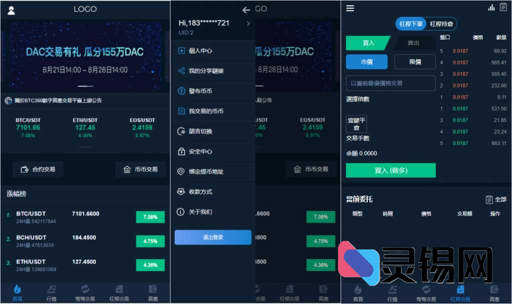 国际站开源源码合集：支持币币/法币/C2C/合约交易，附赠全量行情与深度数据-灵锡网