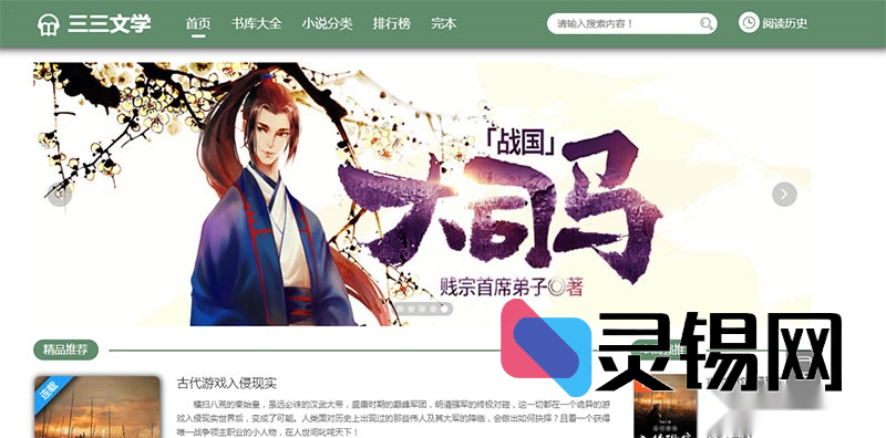 支持音频收听与离线下载的PTCMS小说源码，附全自动采集+部署视频教程-灵锡网