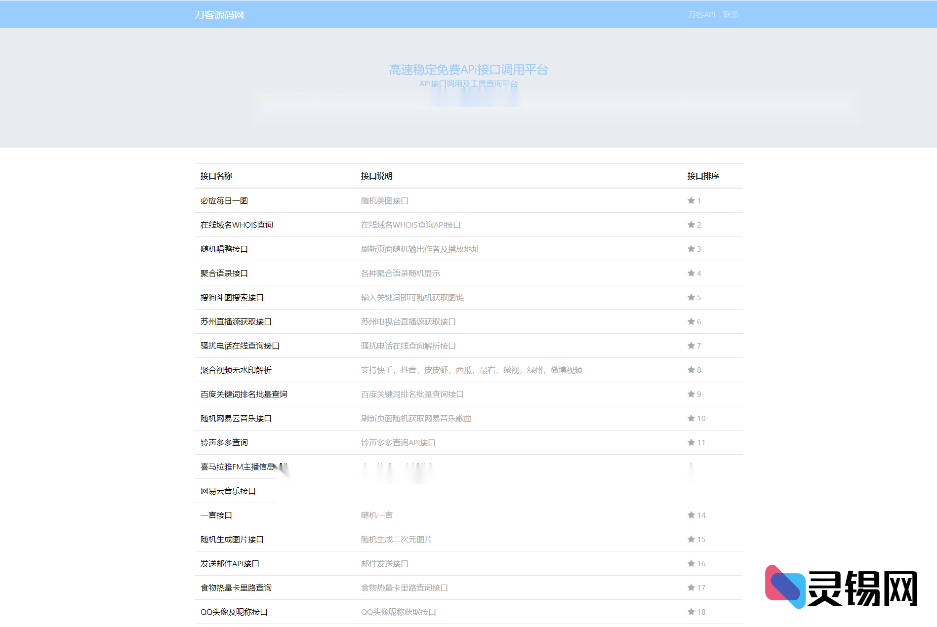 智云全栈接口代码全公开，100+API随心调用-灵锡网